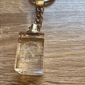 Sagittarius Crystal Keychain